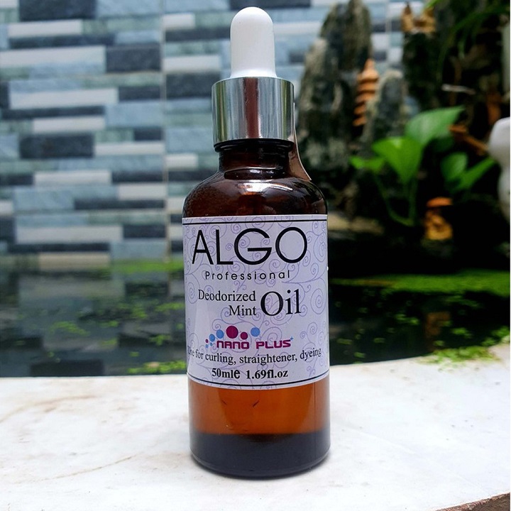 Tinh chất chống rát da đầu và khử mùi thuốc nhuộm tóc Algo Mint Oil hương bạc hà 50ml