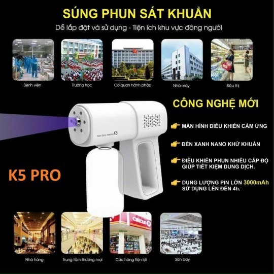 Máy xịt khuẩn K5 Pro