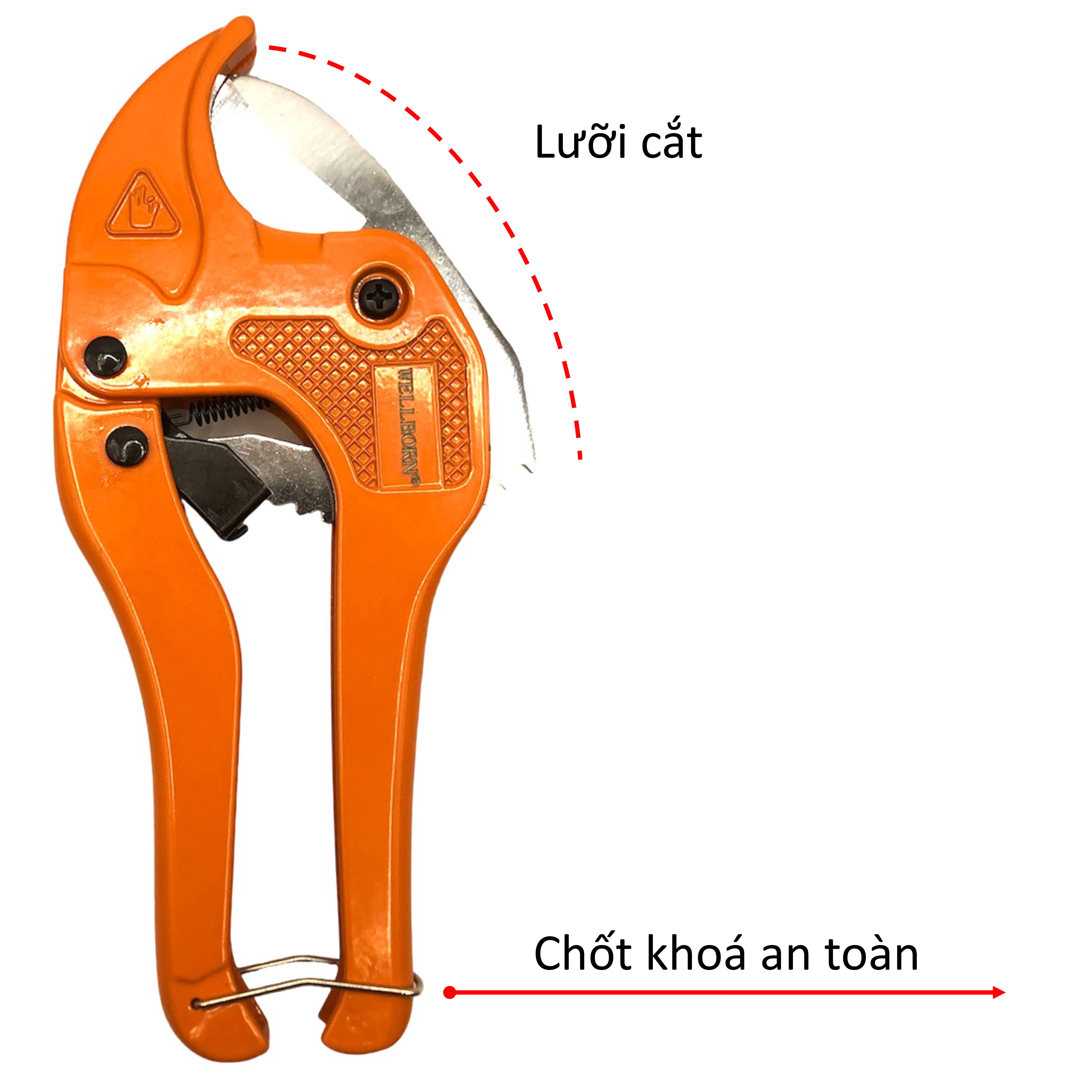 Dao cắt ống nhựa - Cắt được các loại ống nhưa mềm cứng khác nhau - Cắt kích thước ống tối đa 42mm - Cắt nhựa PVC - Nhựa PE - Plastic - Cầm chắc tay - Mẫu mã đẹp
