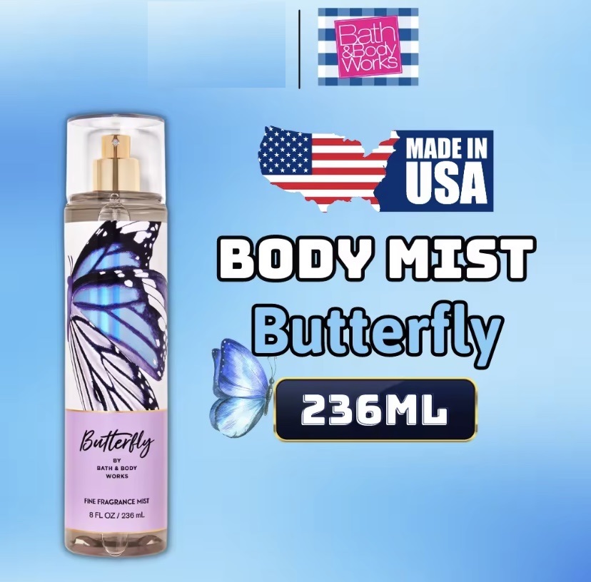 Body Mist Butterfly - Xịt Thơm Bath and Body Work Butterfly 236ml