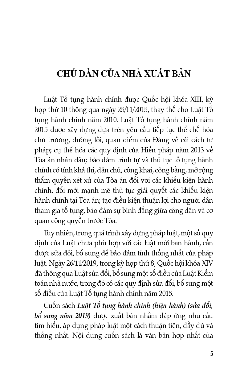 Luật Tố Tụng Hành Chính