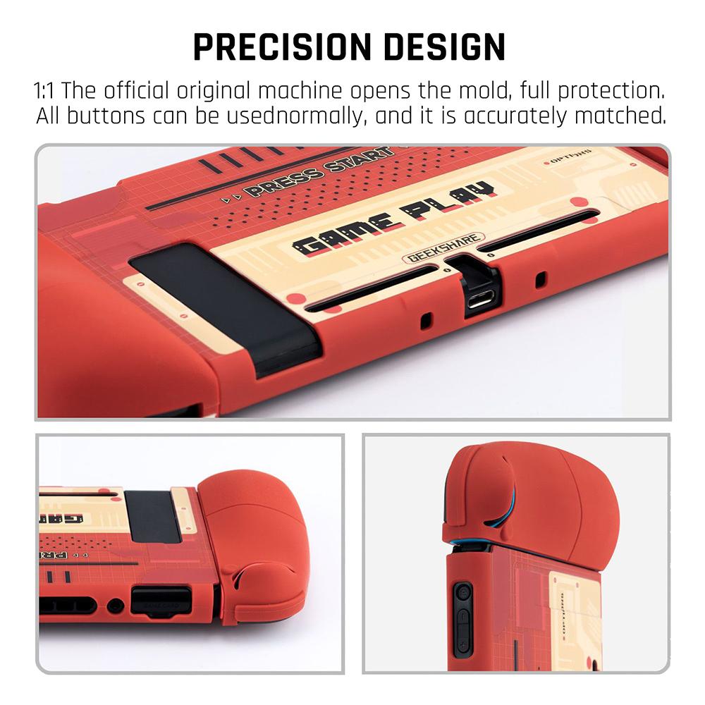 Trường hợp bảo vệ retro tương thích với Nintendo Switch OLED/Switch Shock-Suppsption và Anti-Scratch Slim Cover