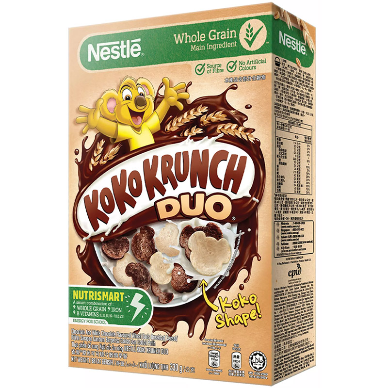 Ngũ cốc ăn sáng Koko Krunch Duo (Hộp 330g) [Tặng 1 tập tô màu thần kỳ]