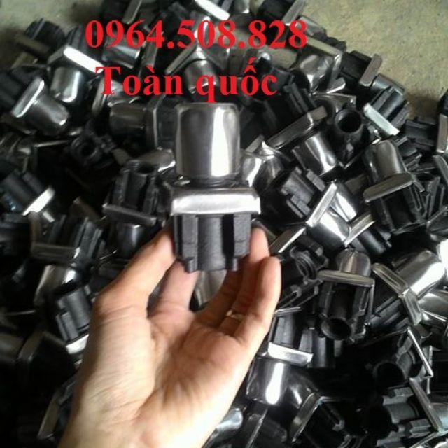 Bộ 10 chiếc chân tăng chỉnh inox bọc nhựa vuông 30 cho chân bàn ghế