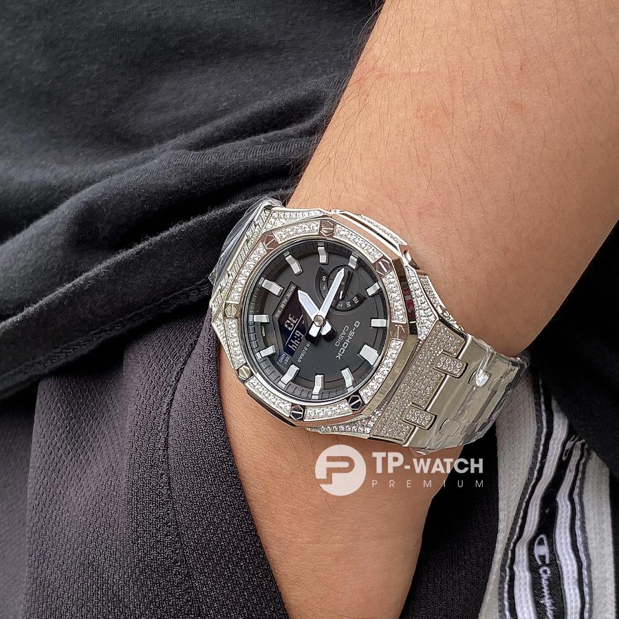 Đồng Hồ Nam Dây Thép Casio G-Shock GA-2100-1A AP Custom Diamond Royal Oak (Special)