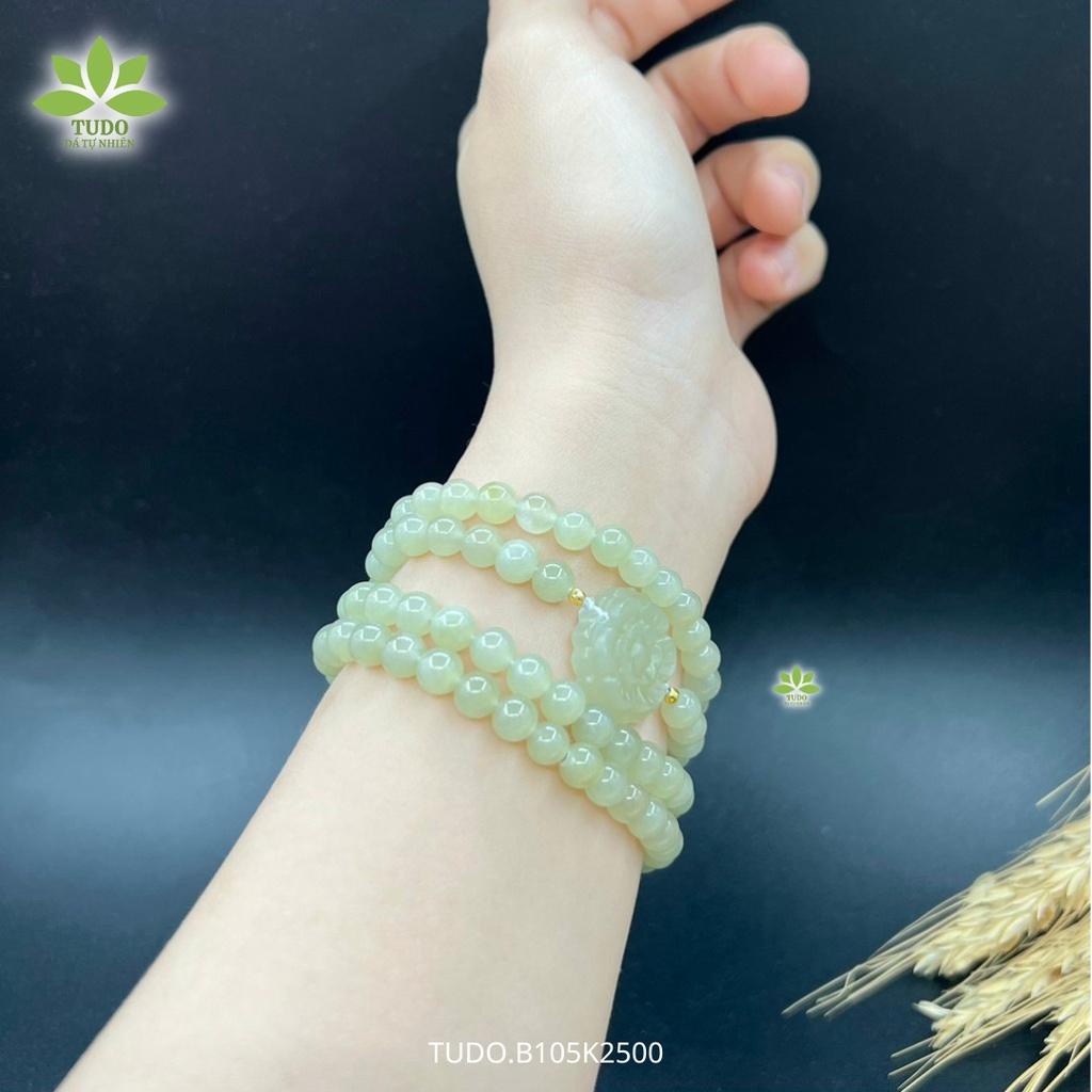Vòng Tay Nữ Đẹp - Vòng Phong Thủy Đa Mệnh B105K2500 VCVHOAD Charm Hoa Mẫu Đơn