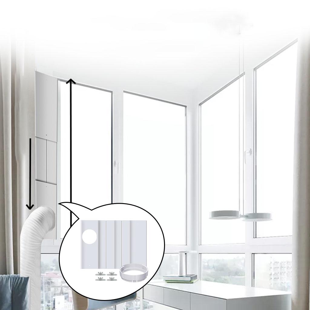 5pcs/set Universal Window Seal Kit Air Conditioner Exhaust Hose 5.9in Dia.