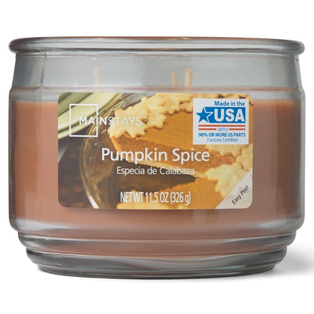 NẾN HŨ THƠM 3 NGÒI MAINSTAYS PUMPKIN SPICE 326GR