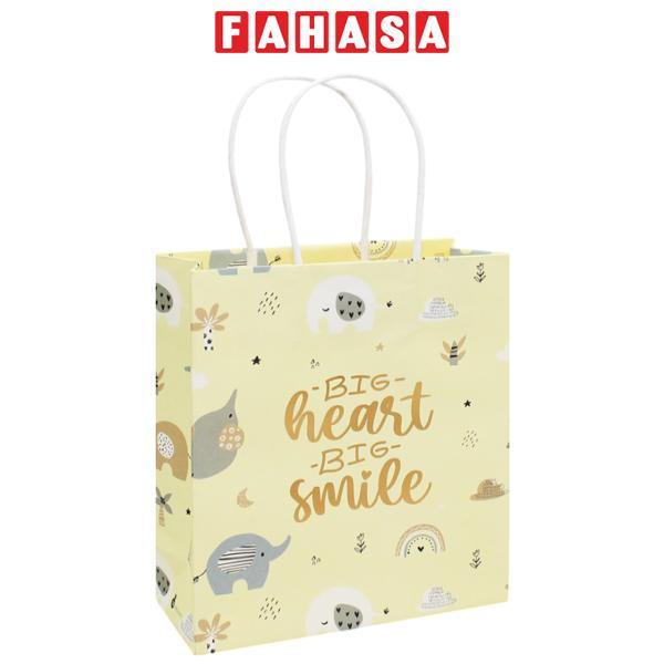 Túi Giấy Hình Voi - Big Heart Big Smile - 15.5 x 19 cm - Sdstationery
