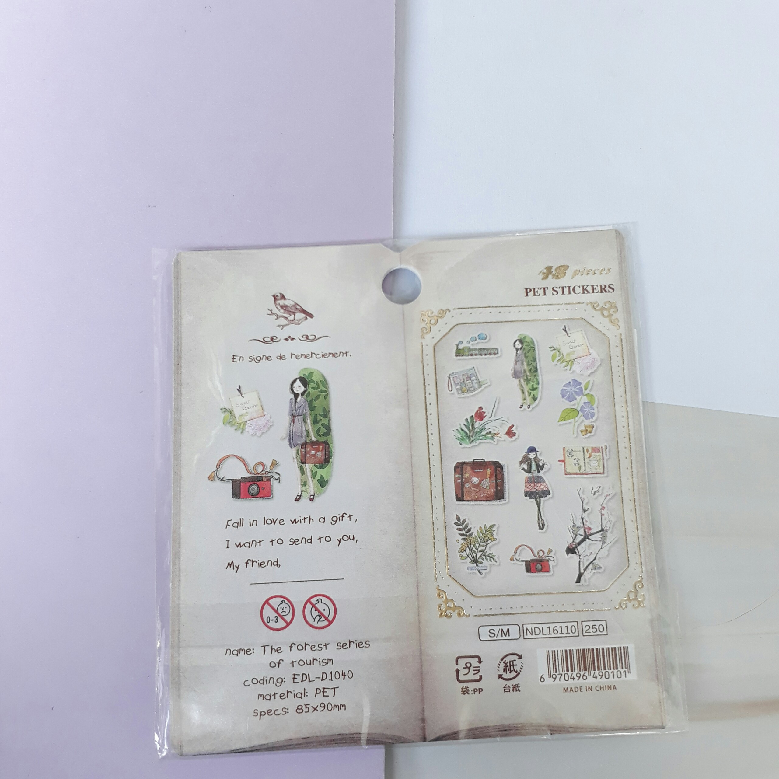 Bộ 48 Sticker Hình Dán mini Thanh Xuân