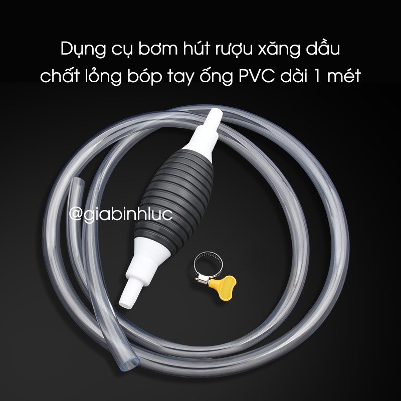 Dụng Cụ Bơm Hút Rượu Xăng Dầu Chất Lỏng Bóp Tay Tiện Lợi Đa Năng - Hàng Loại 1- Chính Hãng MINIIN