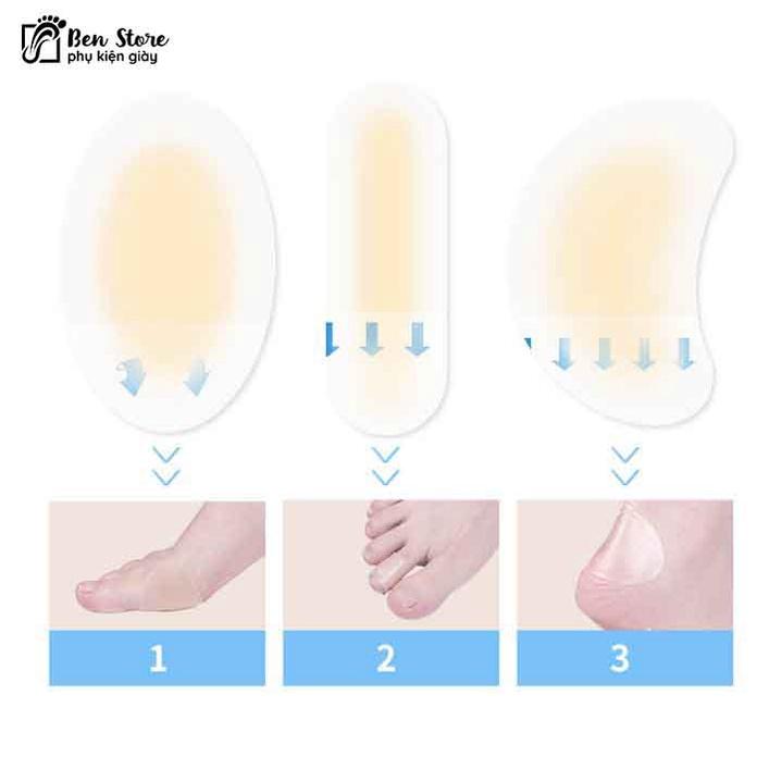 1 Miếng Dán gel Không Gây Mòn Bảo Vệ Gót Chân Khi Đi Giày Cao Gót #lot 82