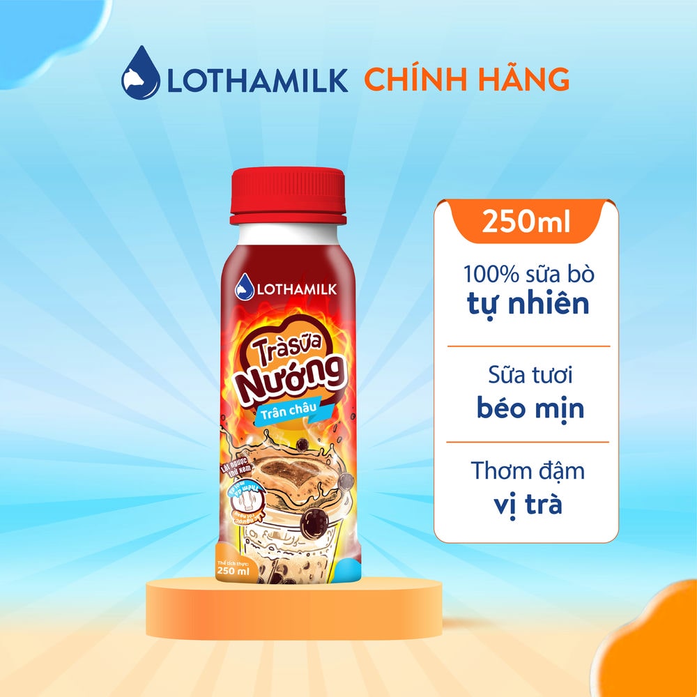 Trà sữa thanh trùng Lothamilk chai 250ml