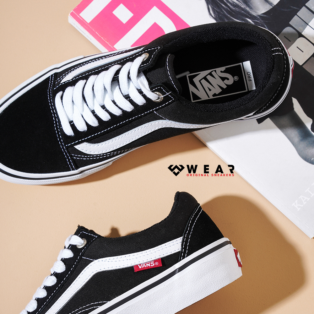 Giày Vans Old Skool Pro Black White - VN000ZD4Y28