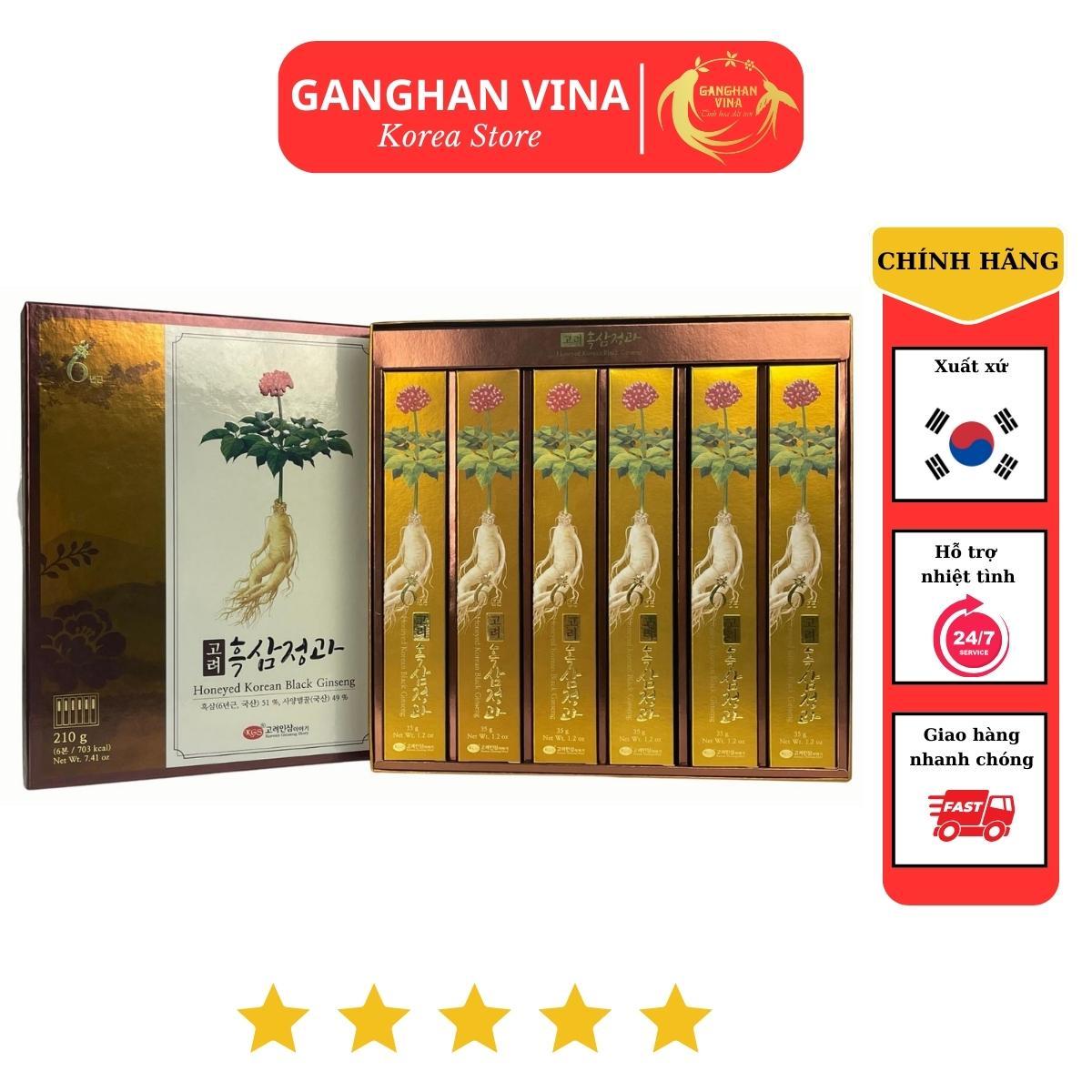 Hắc Sâm Nguyên Củ Hàn Quốc Tẩm Mật Ong Kgs Cao Cấp