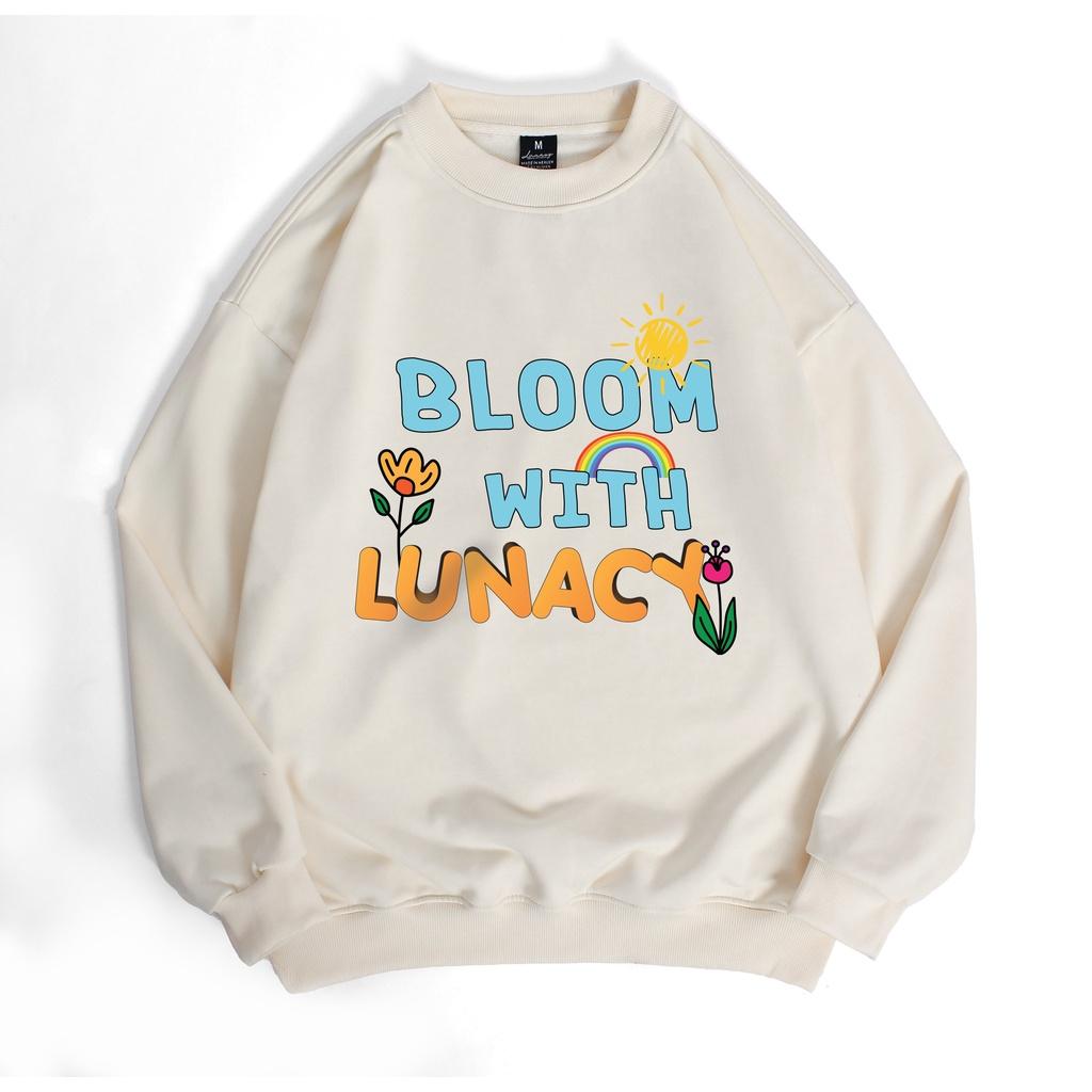 Áo Khoác Nỉ BLOOM WITH Lunacy Form Rộng D.rew Unisex Nam Nữ Ulzzang