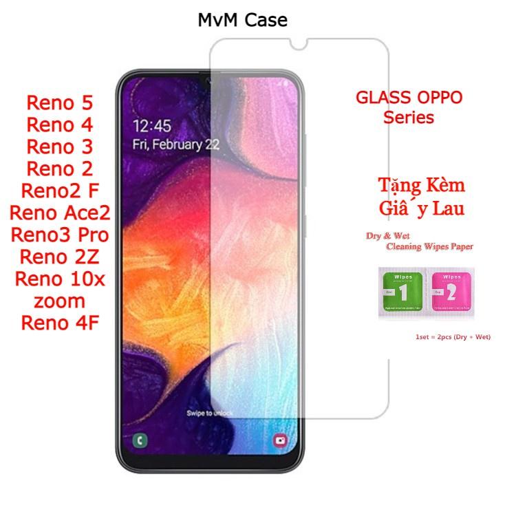 Kính Cường Lực OPPO Reno 4, Reno 5, Reno 3, Reno 2, Reno2 F, Reno Ace 2, Reno3 Pro, Reno2 Z, Reno 10x zoom, Reno4 F