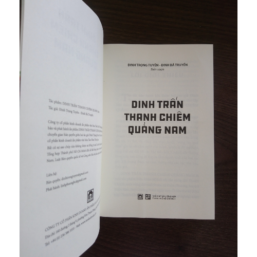 DINH TRẤN THANH CHIÊM QUẢNG NAM (Tác giả: Đinh Trọng Tuyên - Đinh Bá Truyền)