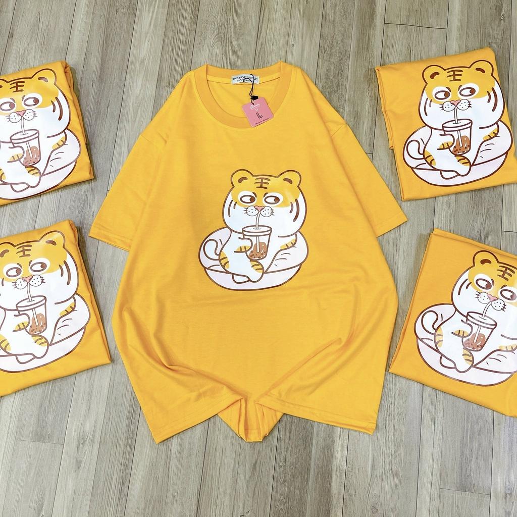 Áo Thun Tay Ngắn Unisex Đủ Size M L XL - CỌP UỐNG TRÀ SỮA