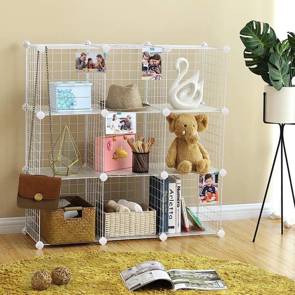 Tủ lưới sắt lắp ghép 9 ô