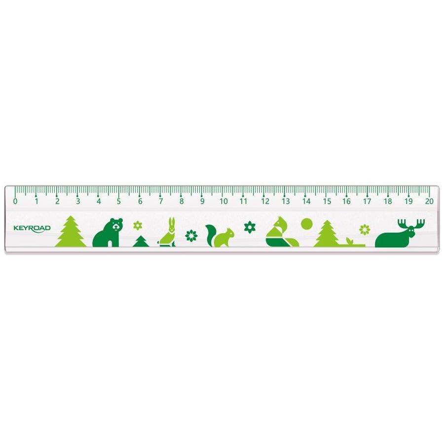 Thước Kẻ 20 cm - Keyroad KR972439 (Mẫu Màu Giao Ngẫu Nhiên)
