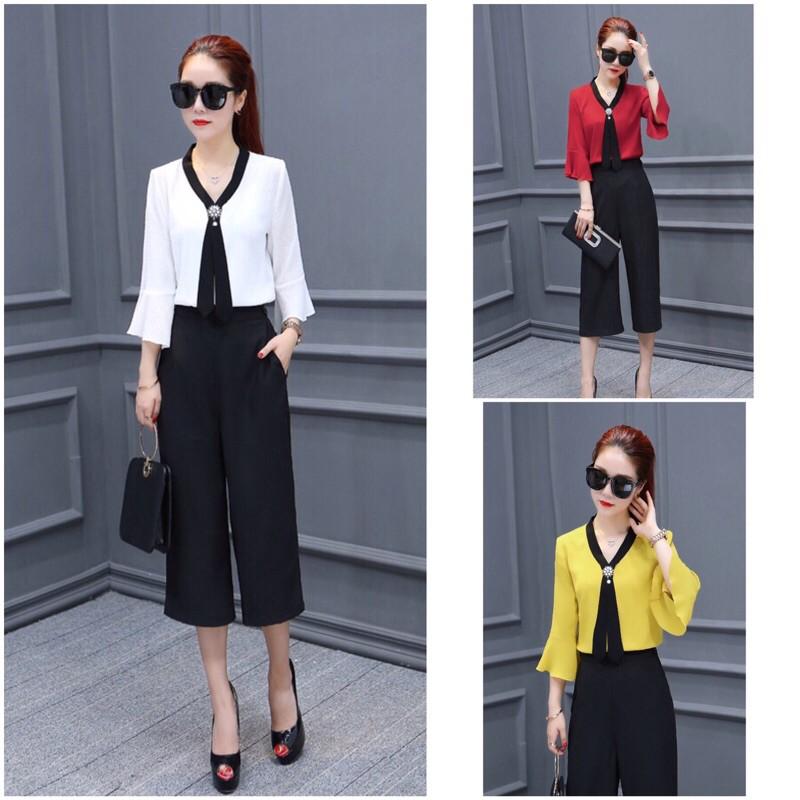HOT Áo sơ mi thắt nơ cổ thời trang SM10