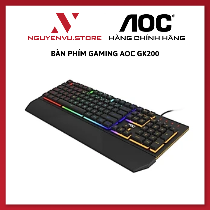 Bàn Phím Gaming AOC GK200 - Hàng Chính Hãng