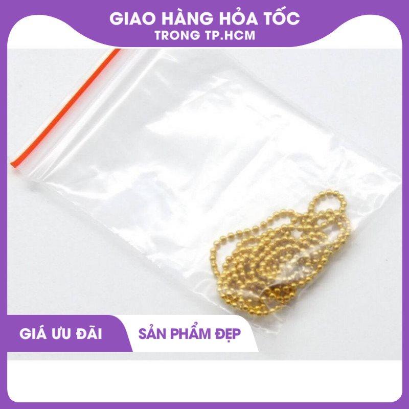 chuỗi kim loại và bạc 50cm đính móng 0309