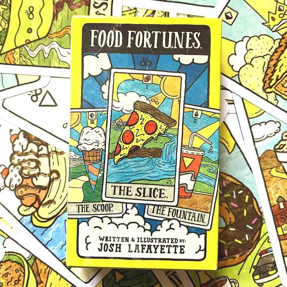 Bài Tarot Food Fortunes Tarot A Deck of Dinner Divination Tặng Đá Thanh Tẩy