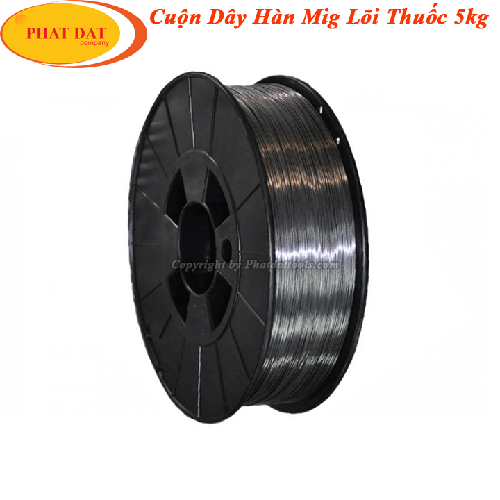 Cuộn Dây Hàn Mig 5kg Lõi Thuốc Không Dùng Khí