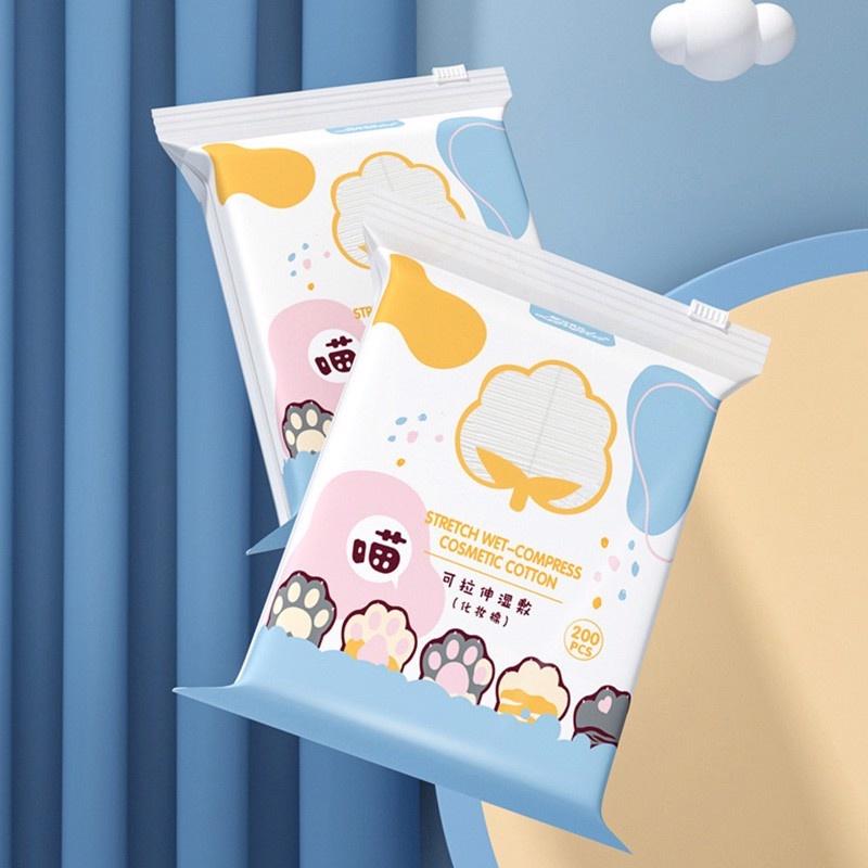 [NHẬP KHẨU CHÍNH HÃNG] Bông Tẩy Trang 222 miếng Lameila Cotton Pads 3 Lớp Làm Sạch Da Siêu Mềm Mịn Thấm Hút Cực Tốt