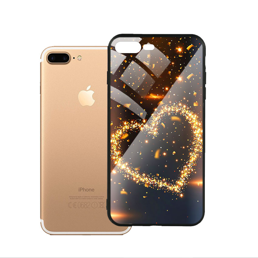 Ốp Lưng Kính Cường Lực cho điện thoại Iphone 7 Plus / 8 Plus - Heat 09