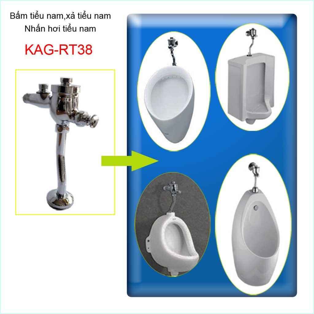 Bấm tiểu nam, van xả tiểu nam, nhấn hơi tiểu nam cao cấp KAG-RT38