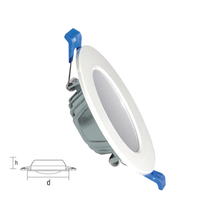 Đèn LED Downlight Roman ELD2020 nhôm đúc viền phẳng - Tản nhiệt nhôm, chip LED Samsung 2835, tuổi thọ &gt;30.000 giờ