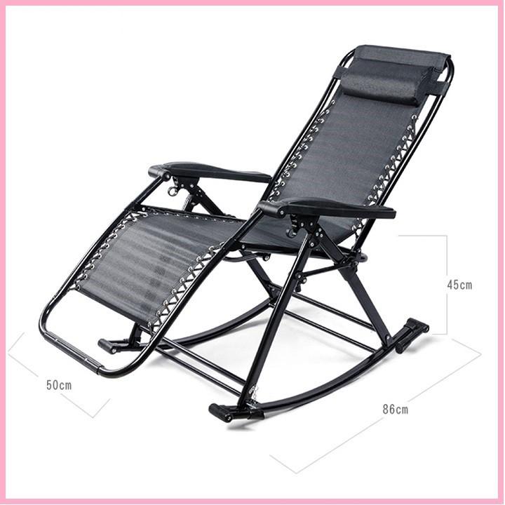 Ghế thư giãn bập bênh đọc sách khung thép chắc chắn, Nghế ngồi thư giãn cho người già