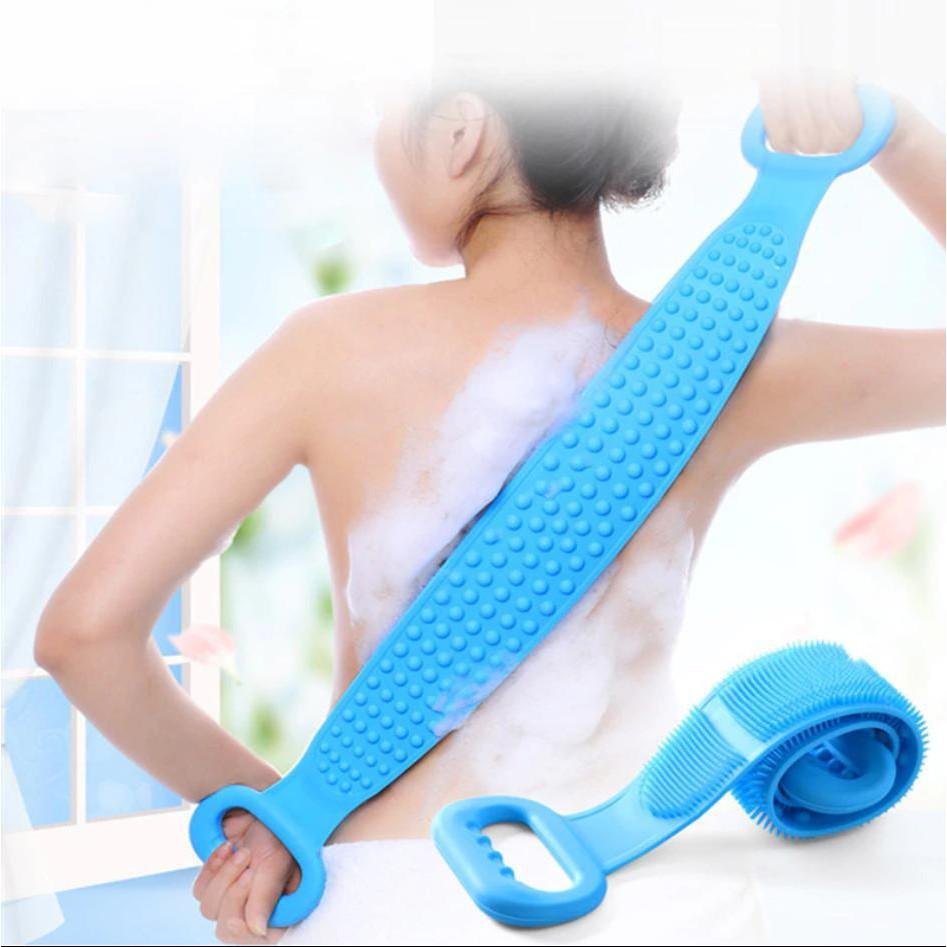 Đai Chà Lưng Massage Thư Giãn, Đai Cọ Lưng, Dây Tắm Chà Lưng Có Gai Silicon Massage, Cọ Tắm Silicon.