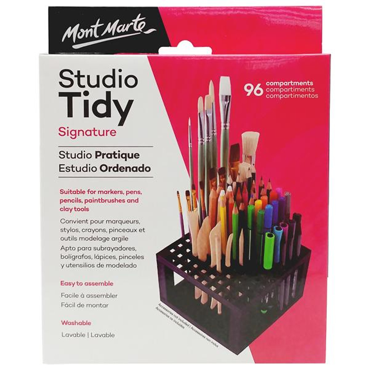 Khay cắm bút/cọ 96 lỗ- Studio Tidy Mont Marte - MAXX0027