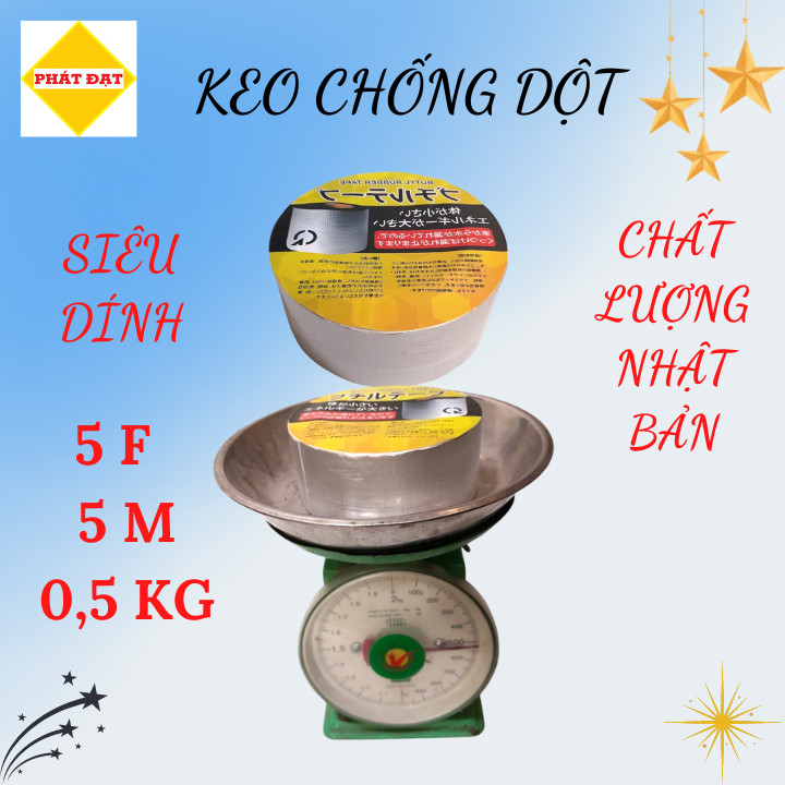 Băng keo chống dột khổ 5 cm, dài 5m, 0.5Kg keo dày, siêu dính, bám chắc trên mọi vật liệu, giá rẻ, có sẵn hàng giao ngay