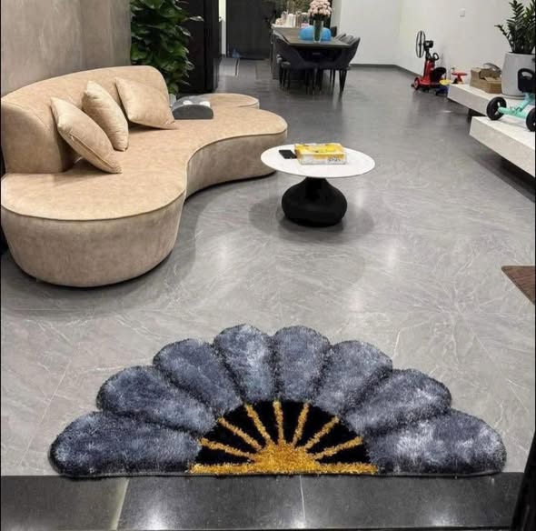 Thảm lông quạt sang xịn độc đáo, hiện đại