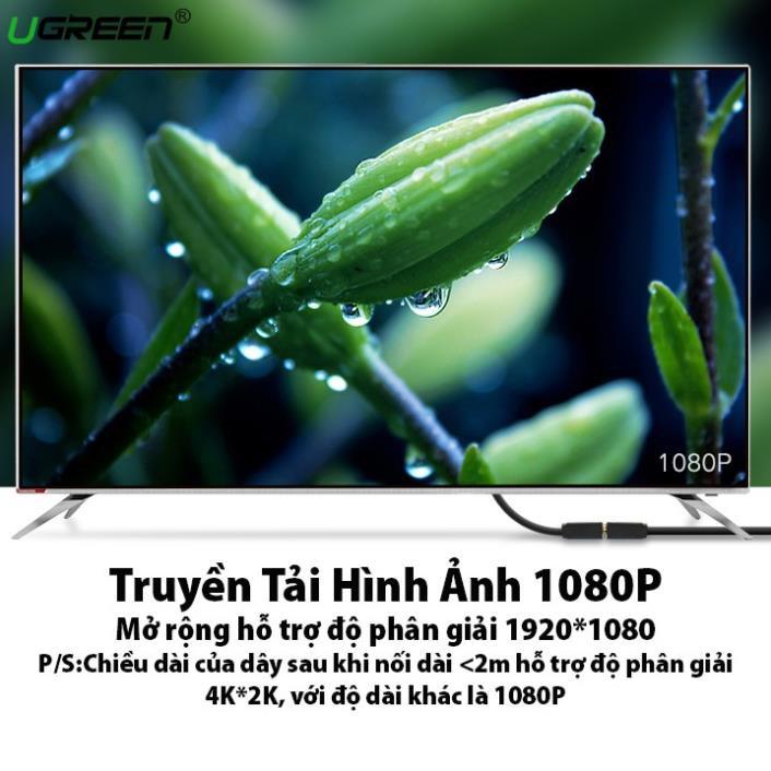 Cáp nối dài HDMI Ugreen HD107 hỗ trợ 4K 2K chính hãng -Hàng Chính Hãng