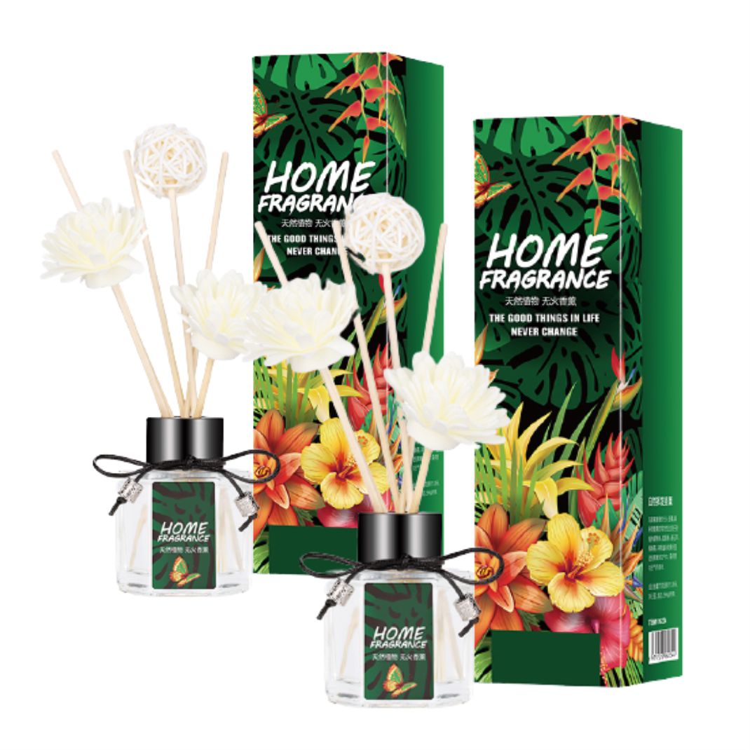 Combo 2 Set Tinh Dầu Nước Hoa Gỗ Mây Thơm Phòng ECODEALS - Khử mùi khó chịu, ẩm mốc, mồ hôi, mùi thuốc, nhà tắm...