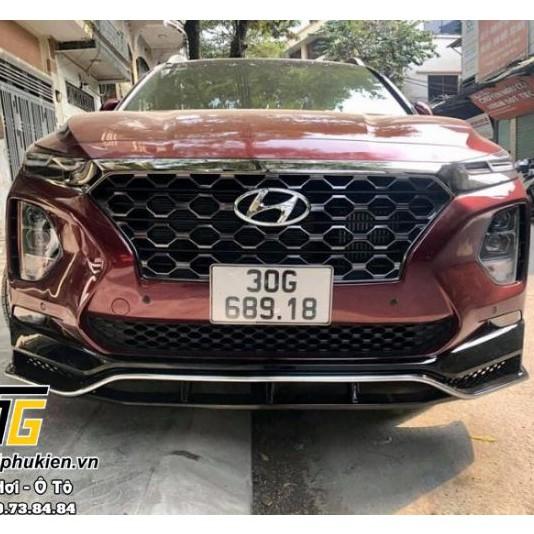 Ốp cản trước, Lip trước Hyundai Santafe 2019 -  2020