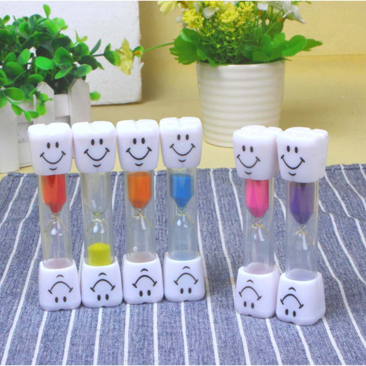 Đồng hồ cát hình mặt cười độc đáo thời gian 3 phút