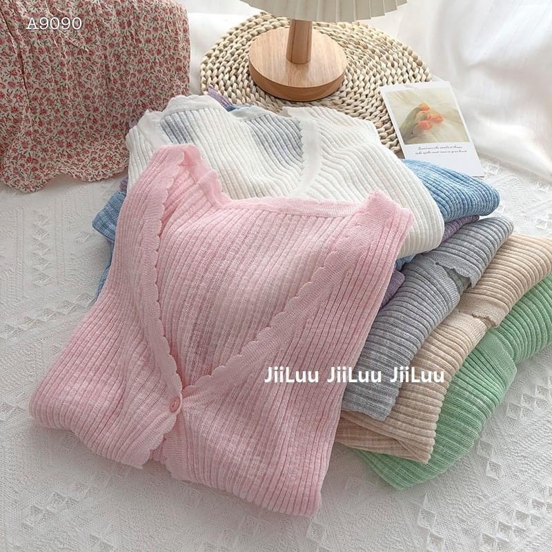 ÁO KHOÁC CARDIGAN CROPTOP LEN THUN LỬNG SUÔNG TRƠN MÀU PASTEL ĐI BIỂN DẠO PHỐ ĐI CHƠI ĐI LÀM ĐI HỌC