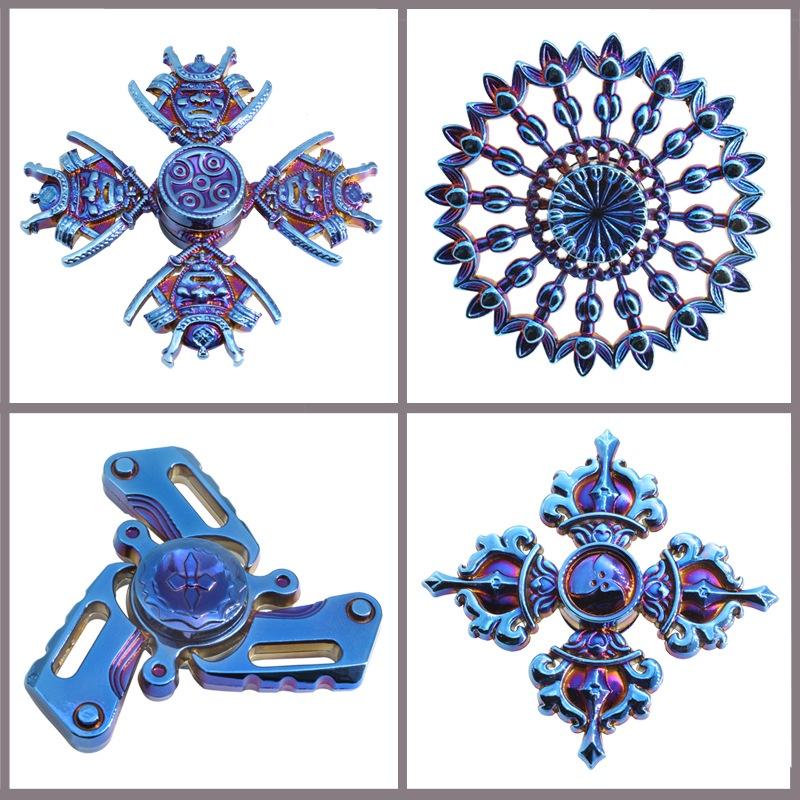 SPINNER Rubik CON QUAY Nhiều Màu Sắc Kim loại Chơi Giải Trí Xả Stress Giảm Căng Thẳng Hiệu Quả