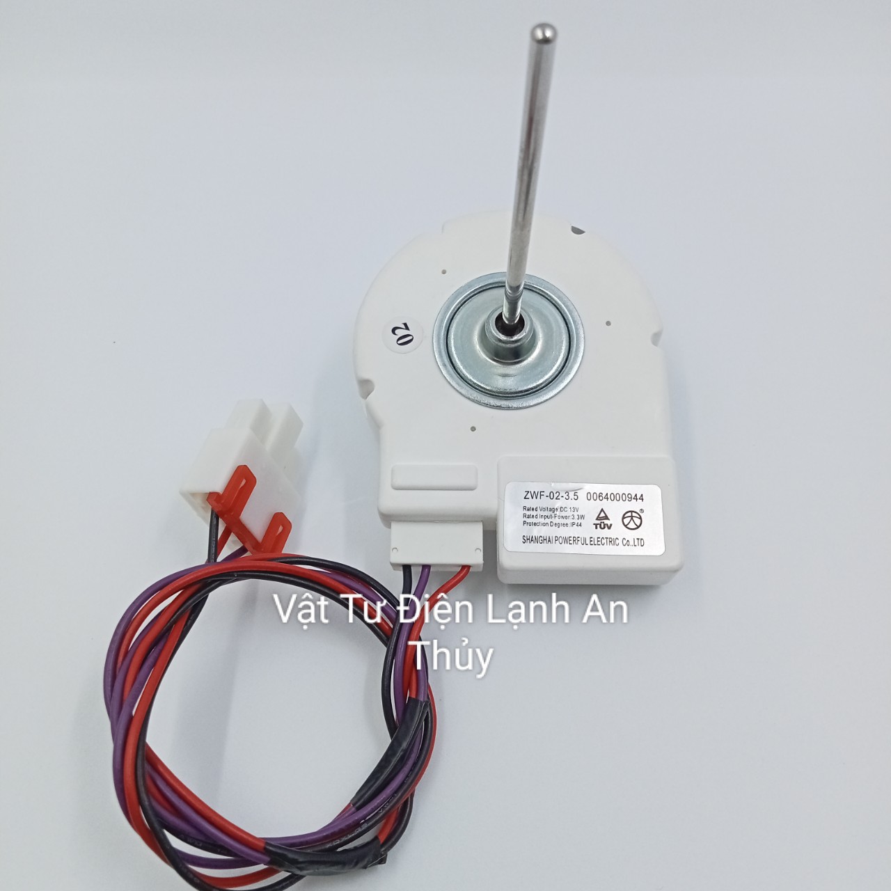 Quạt tủ lạnh sứ AQUA 13V 3 dây - Quạt Tủ Lạnh AQUA 13V 3 dây - Mô Tơ Quạt Tủ Lạnh AQUA