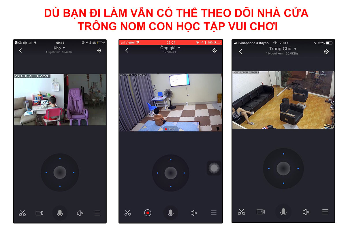 Camera Yoosee Trong Nhà Thế Hệ Mới Ban Đêm Có Màu, Đàm Thoại Hai Chiều Full HD 1080P-Hàng Nhập Khẩu