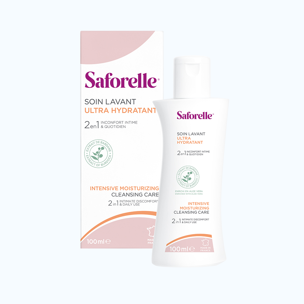 Dung dịch vệ sinh tăng cường dưỡng ẩm Saforelle chiết xuất lô hội (100ml)