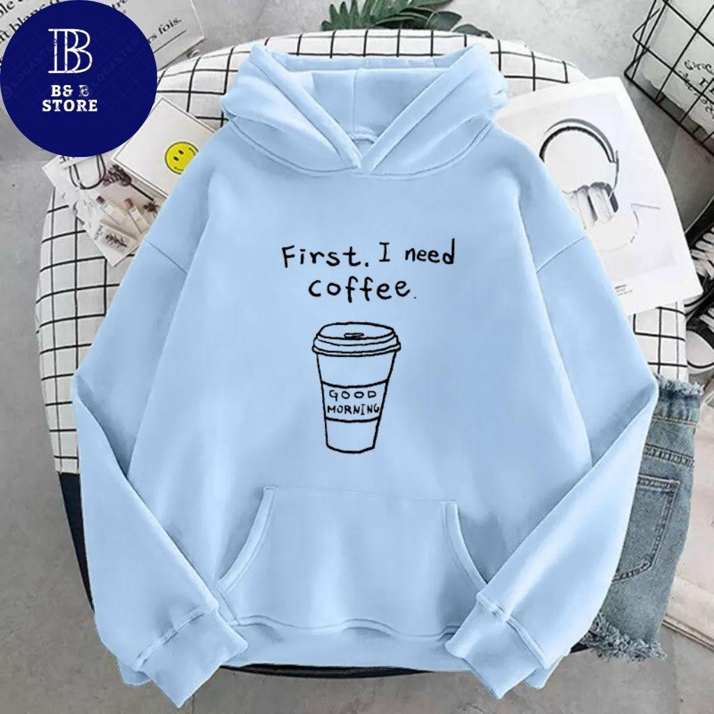 ÁO KHOÁC HOODIE NỈ UNISEX COFFEE FORM RỘNG NAM NỮ NHIỀU MÀU CỰC ĐẸP