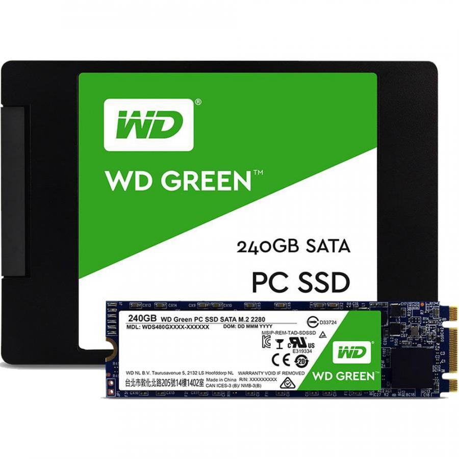 Ổ cứng SSD Western Digital Green Sata III 240GB 2.5 inches WDS240G2G0A - Hàng Chính Hãng